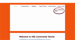 Desktop Screenshot of hillstennis.com